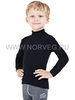 Термобелье рубашка Norveg Soft City Style детская с длинным рукавом чёрная - 2
