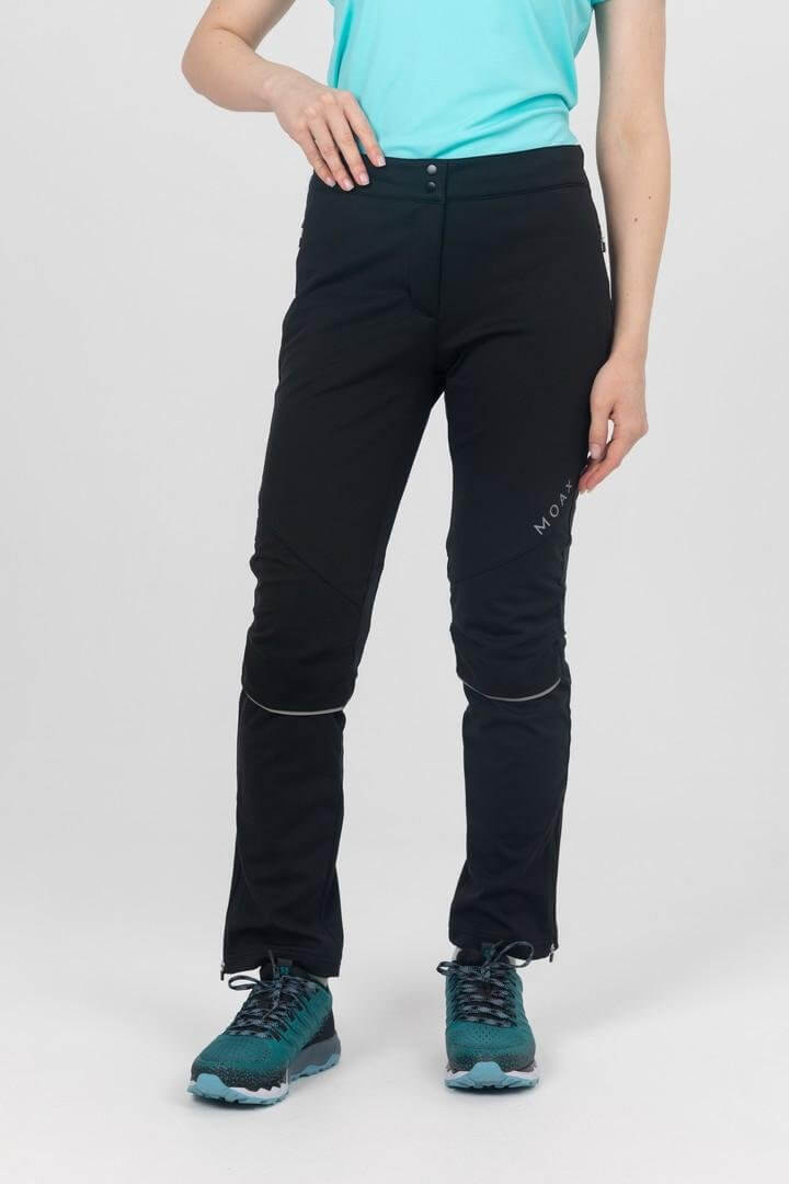 Женские тренировочные брюки софтшелл Moax Tokke Softshell черные