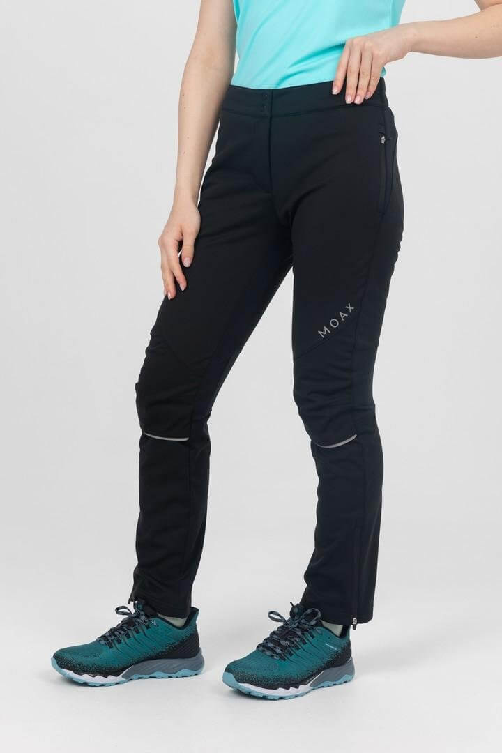 Женские тренировочные брюки софтшелл Moax Tokke Softshell черные - 2