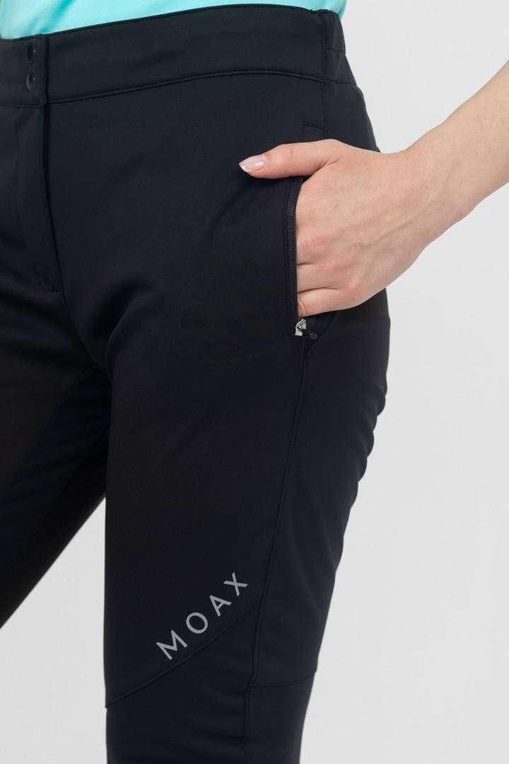 Женские тренировочные брюки софтшелл Moax Tokke Softshell черные - 4
