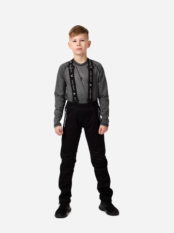 Детские разминочные лыжные штаны Arswear Softshell Race Kids черные