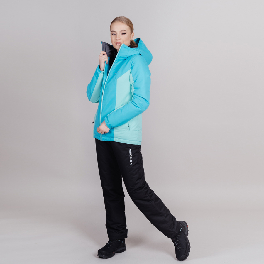 УЦЕНКА-Утепленный лыжный костюм женский Nordski Base aquamarine-sky - 4