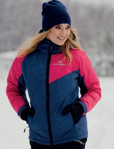 Nordski Premium Sport зимний лыжный костюм женский denim