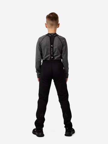 Детские разминочные лыжные штаны Arswear Softshell Race Kids черные