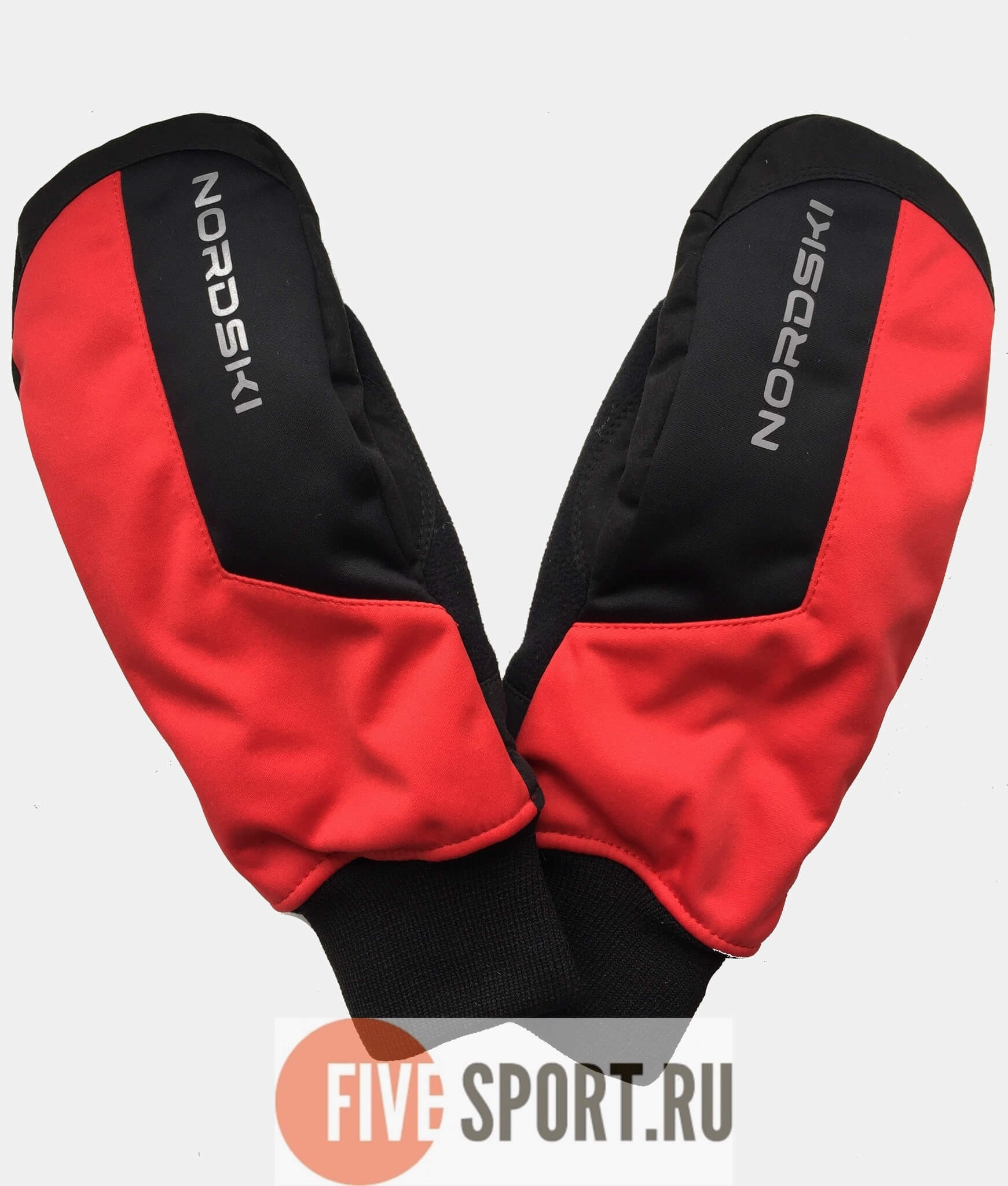 Nordski Jr Arctic WS теплые варежки red-black