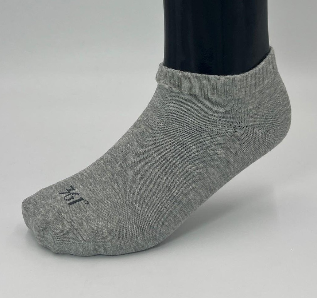 Мужские короткие носки 361° Socks серые