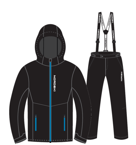 Nordski Montana Premium прогулочный лыжный костюм мужской Black