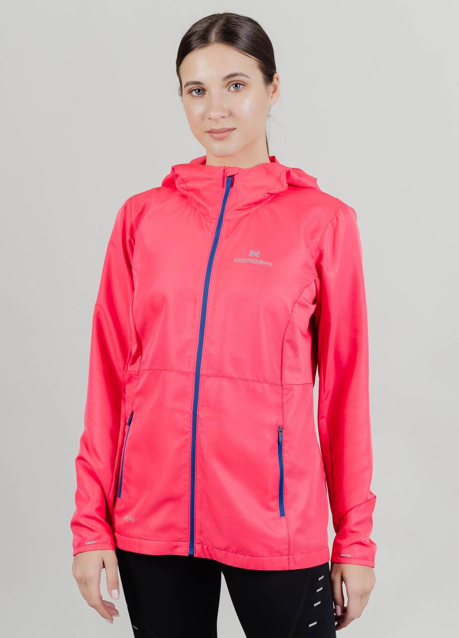 Женская ветровка для бега Nordski Run pink