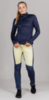 Женские тренировочные лыжные брюки Nordski Hybrid Pro синие-желтые - 7
