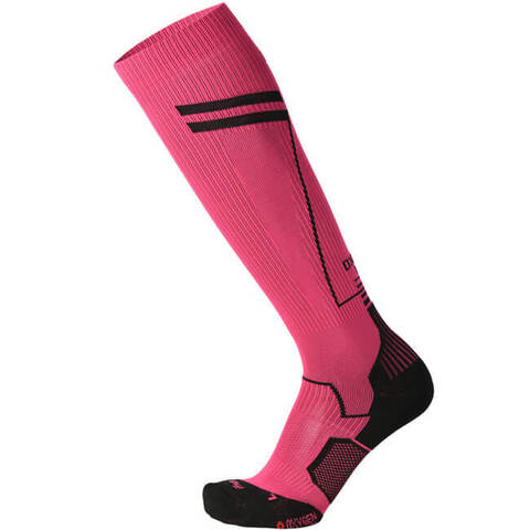 Компрессионные носки гольфы Mico Compression Run розовые