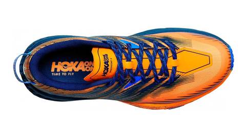 Hoka One One Speedgoat 4 кроссовки для бега мужские синие-оранжевые