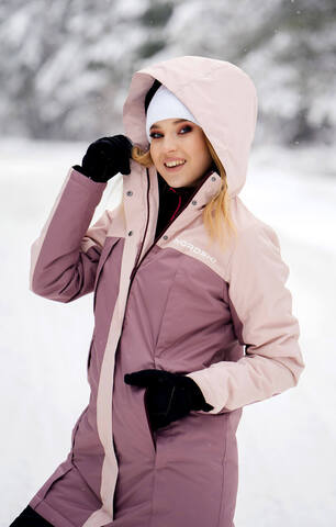 Теплый зимний костюм женский Nordski Premium smoke rose