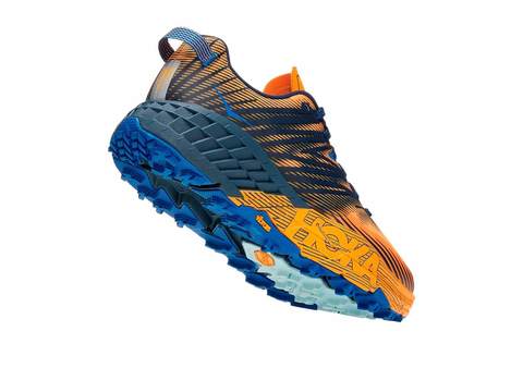 Hoka One One Speedgoat 4 кроссовки для бега мужские синие-оранжевые