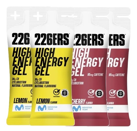 Набор высокоэнергетических гелей 226ERS XS High Energy 45 г лимон-вишня 4 шт