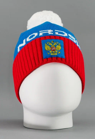 Лыжная вязаная шапка Nordski Fan RUS