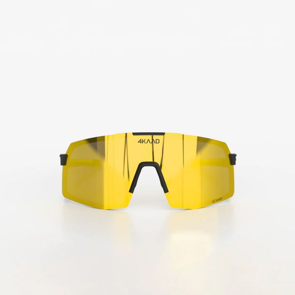 Спортивные гоночные очки 4KAAD Beat Race Zeiss black-yellow - 2