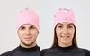 Тренировочная шапка с помпоном Nordski Train candy pink - 1