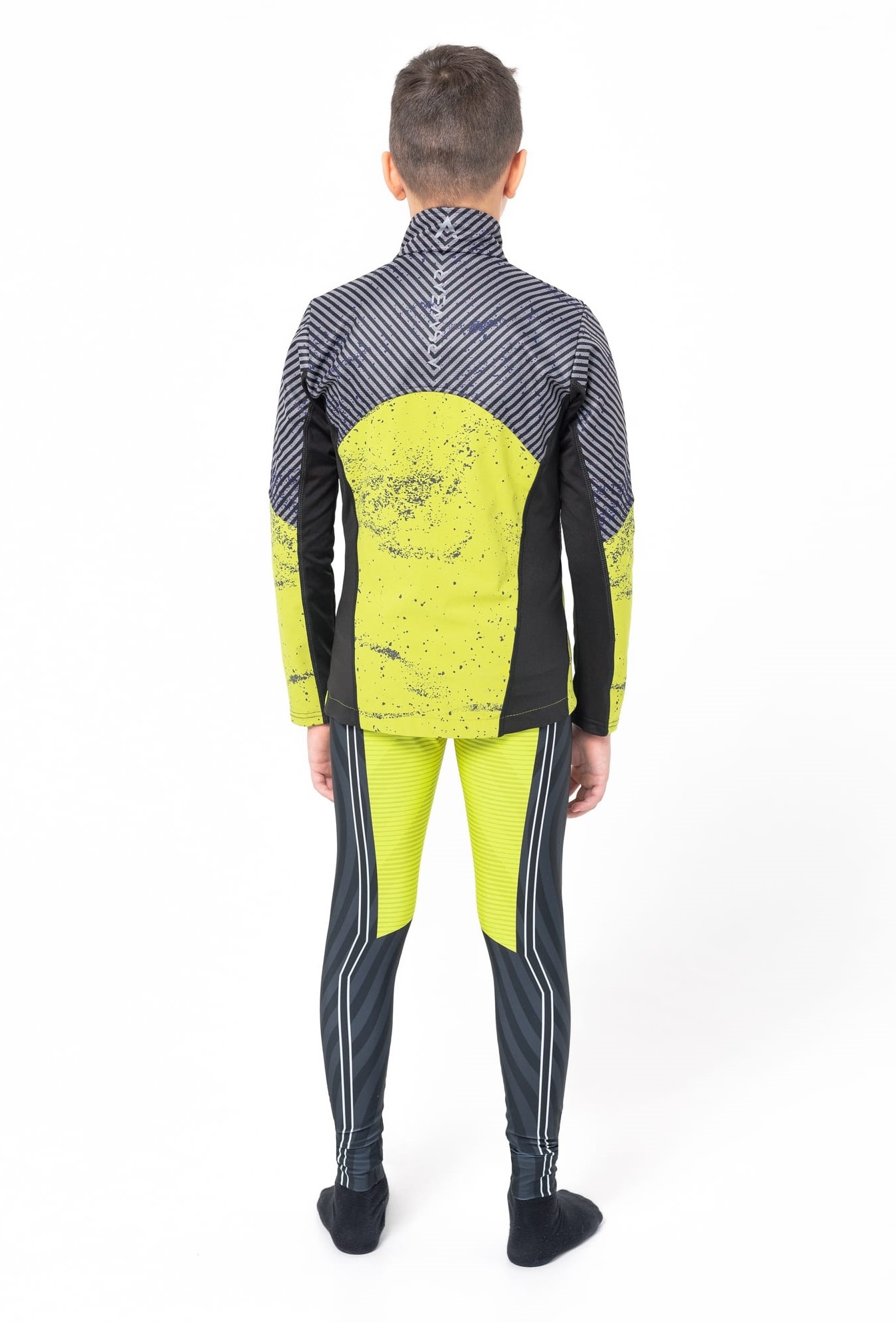 Детская утепленная разминочная куртка Arswear Softshell Active Lite S лайм - 4