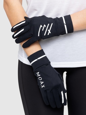 Перчатки для бега Moax Speed Pro черные