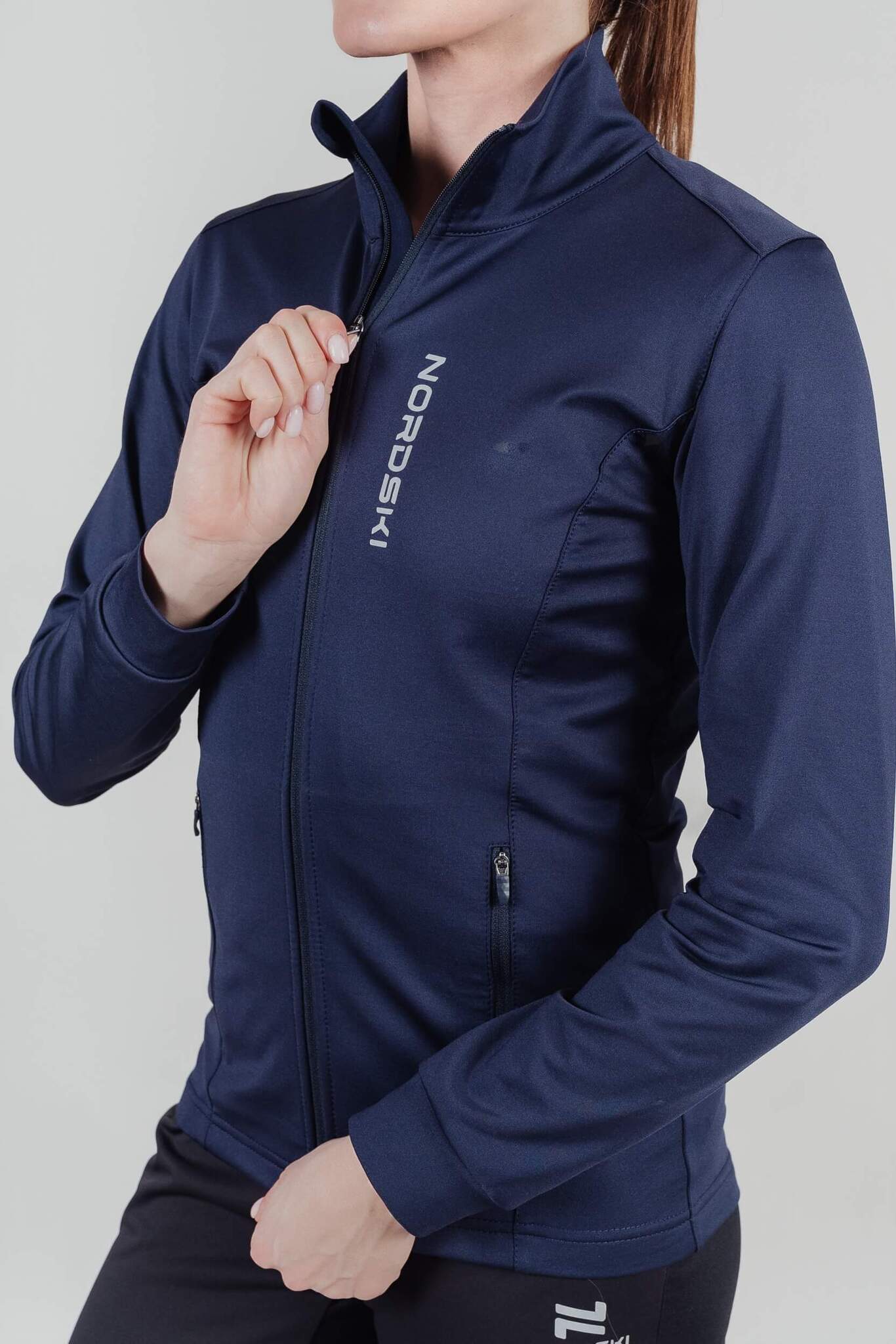 Женская лыжная толстовка Nordski Layer blueberry - 3