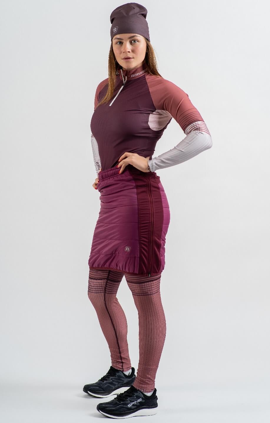 Женская утепленная лыжная юбка Noname Ski Skirt 24 ягодная - 2