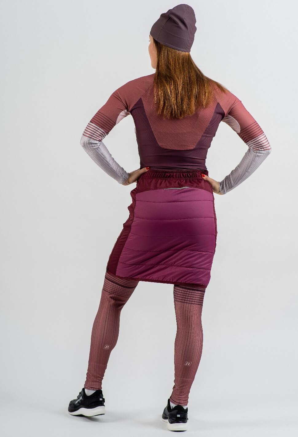 Женская утепленная лыжная юбка Noname Ski Skirt 24 ягодная - 3