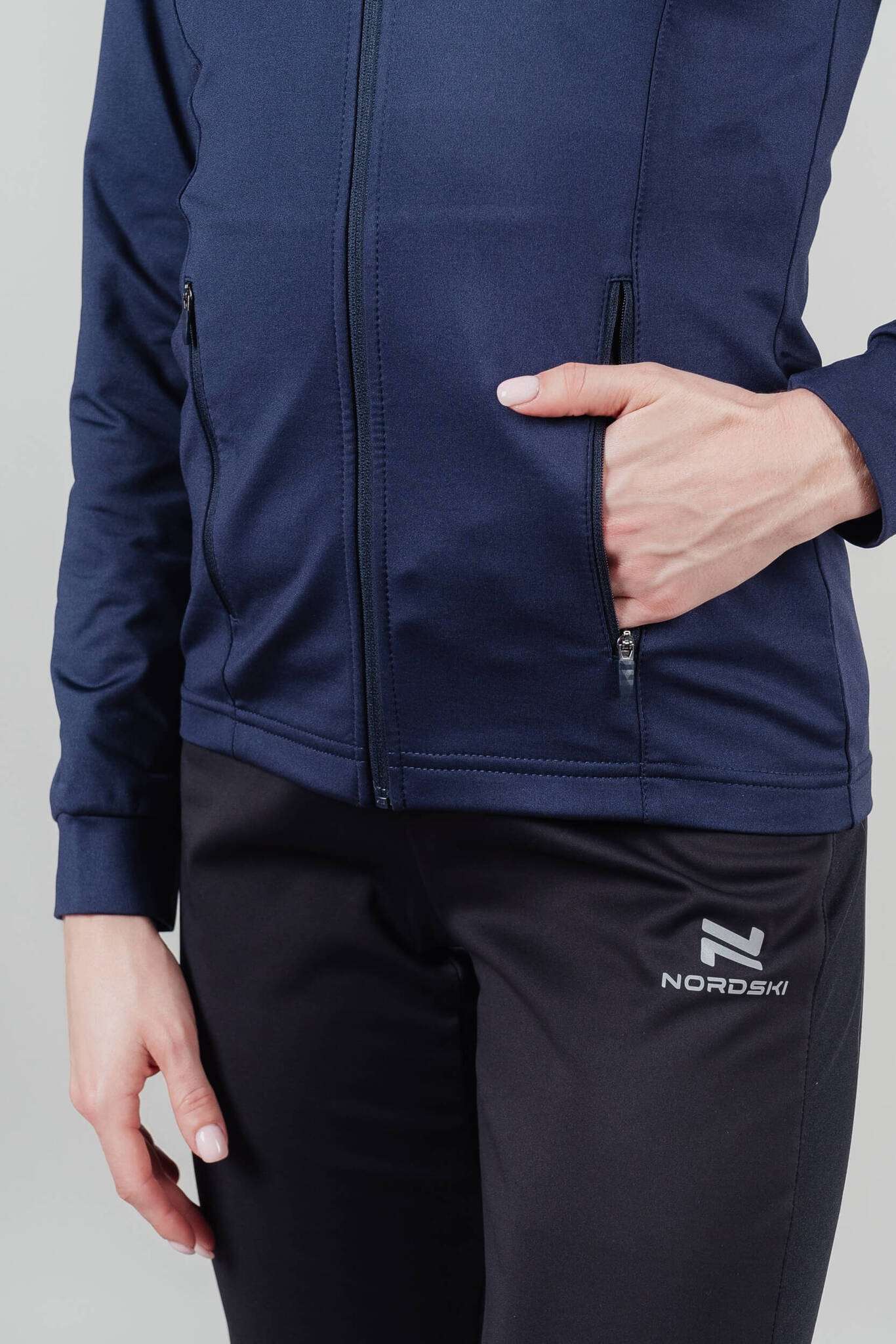 Женская лыжная толстовка Nordski Layer blueberry - 5