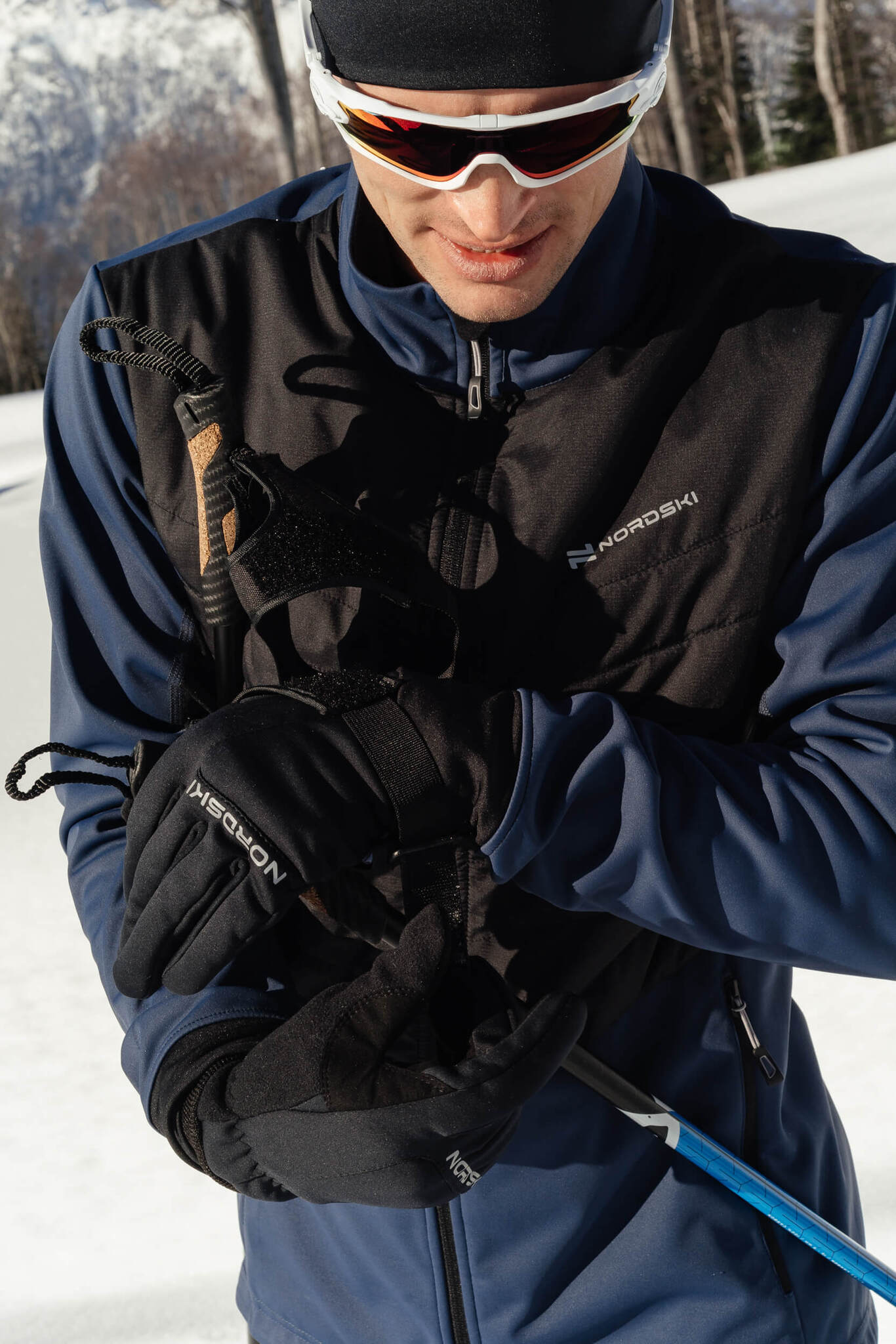Лыжные перчатки Nordski Arctic WS черные - 4