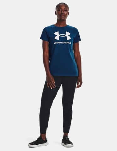 Женская спортивная футболка Under Armour UA Sportstyle Logo темно-синяя