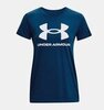 Женская спортивная футболка Under Armour UA Sportstyle Logo темно-синяя - 5