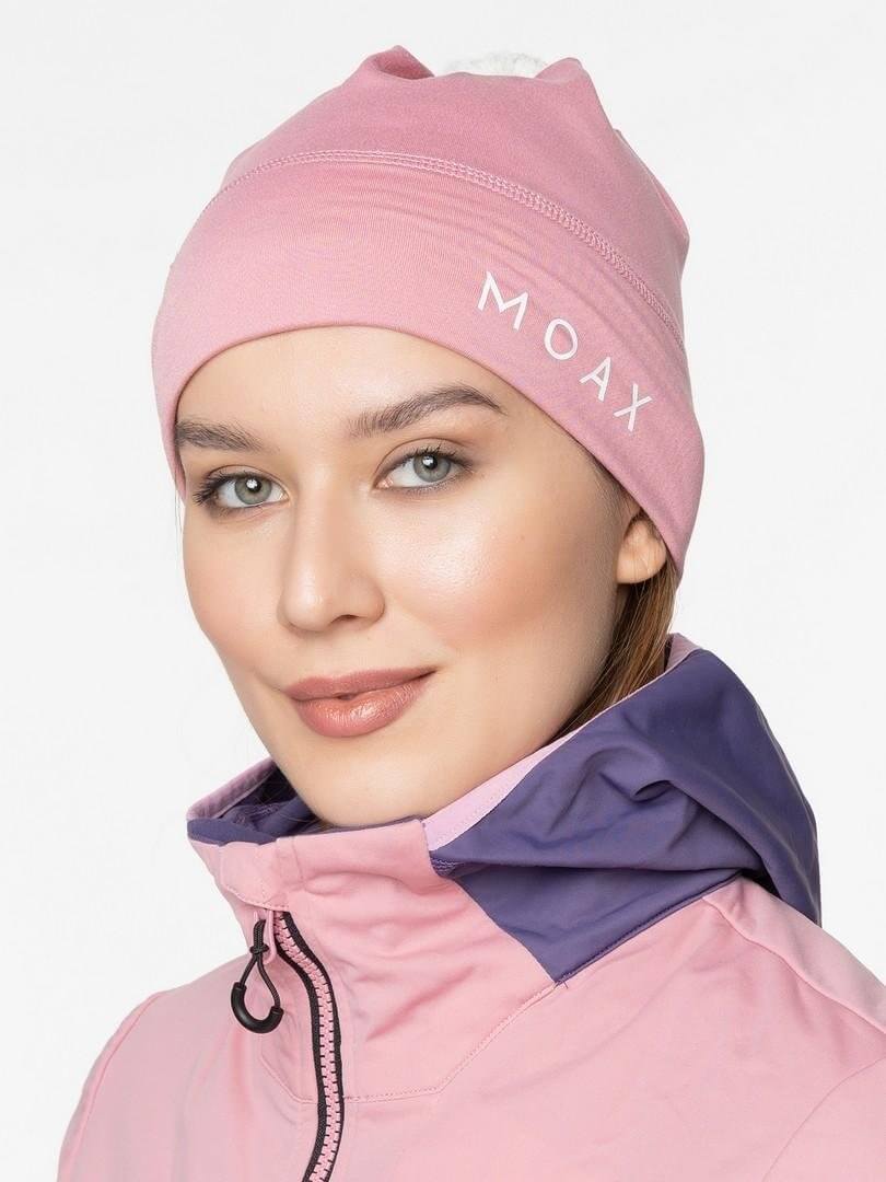 Женская лыжная шапка Moax Tauri Stretch пурпурно-розовая