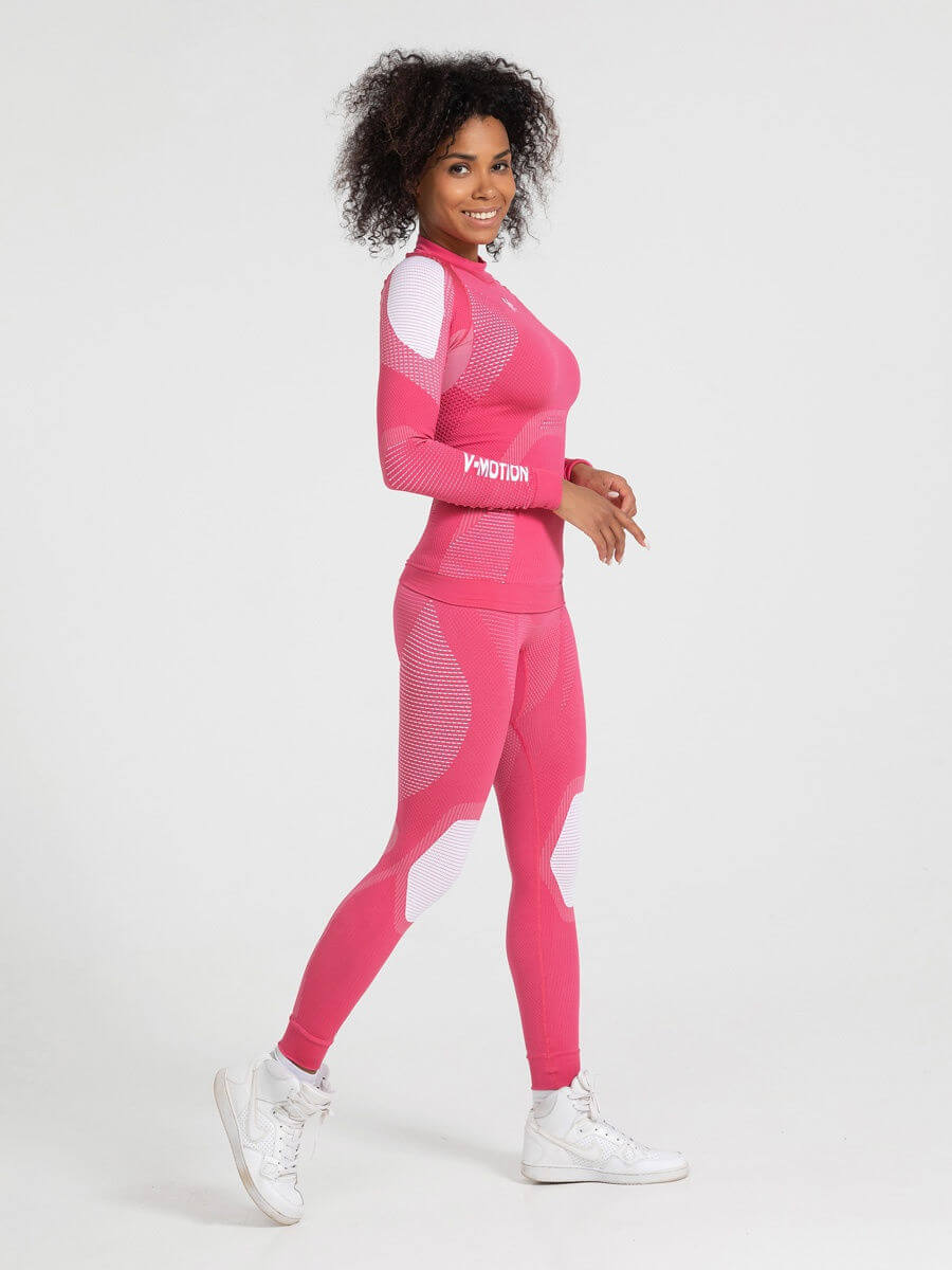 Женское термобелье комплект V-MOTION Alpinesports pink купить вИнтернет-магазине Five-sport с доставкой