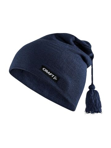 Лыжная шапка Craft Classic Knit темно-синяя