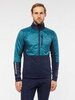 Мужской тренировочный лыжный костюм Moax Tauri Pro Hybrid Softshell зелено-синий - 2
