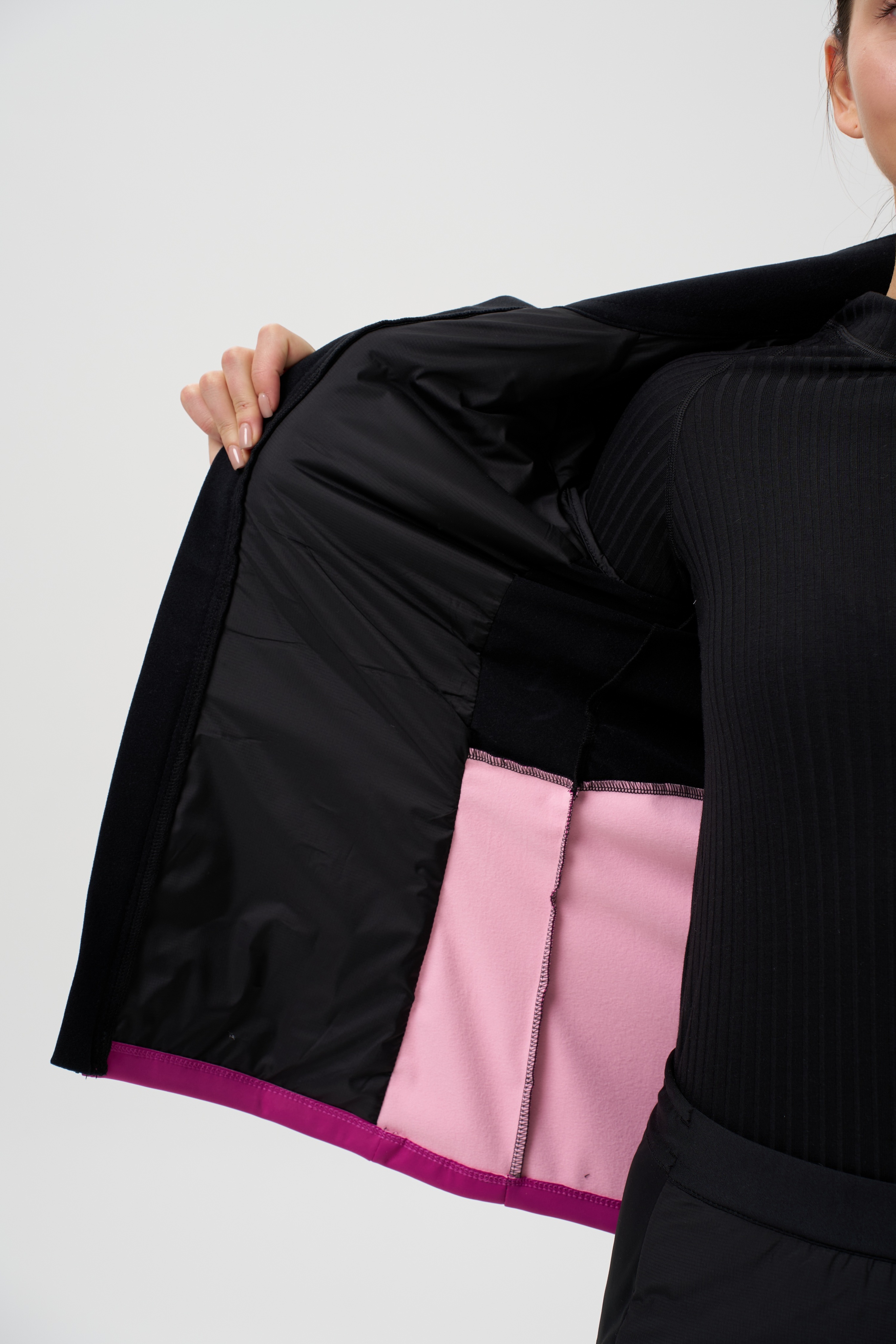 Женский костюм для лыж и бега зимой Nordski Hybrid Pro 2.0 fuchsia-black - 8