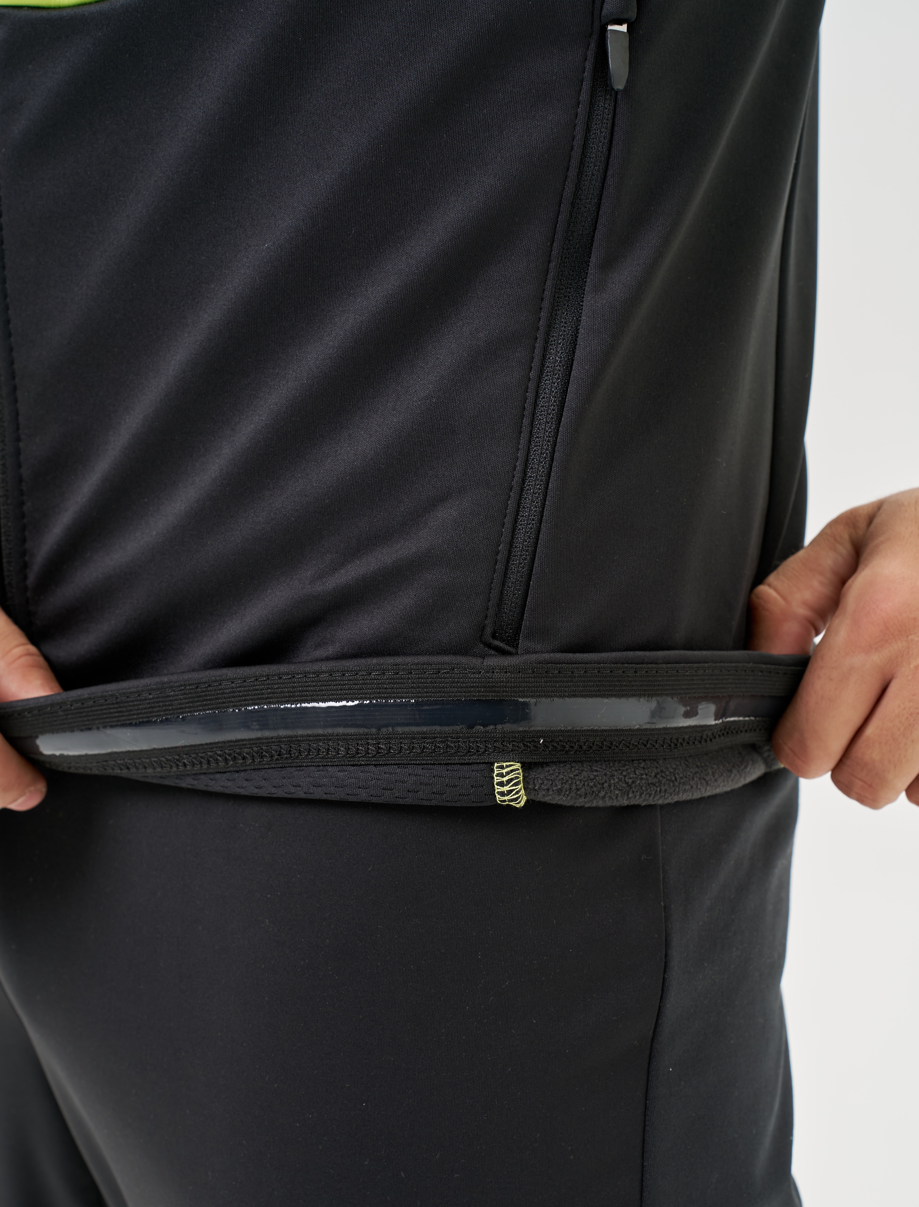 Мужской тренировочный лыжный костюм Nordski Advance lime-black - 15