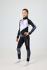 Детский гоночный комбинезон Nordski Jr. Heat black-lavender - 1