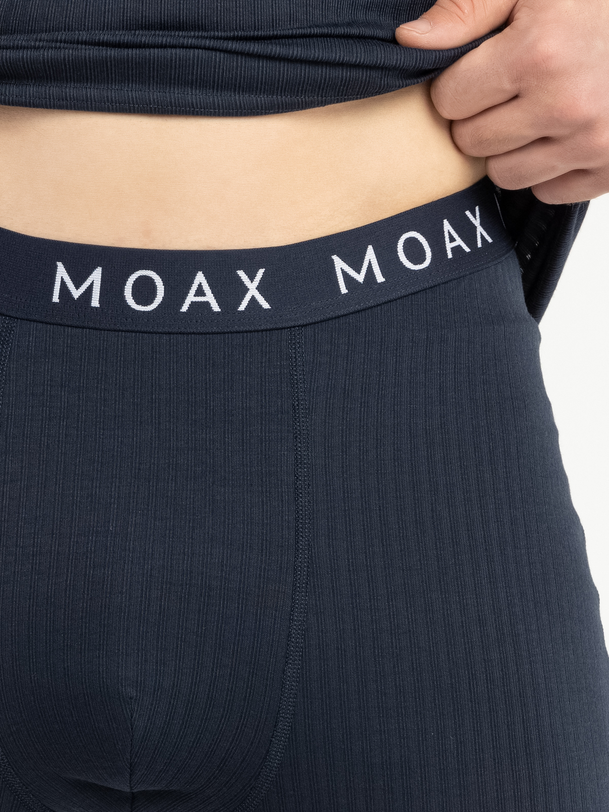 Мужской комплект термобелья с воротником Moax Race красно-синий - 11