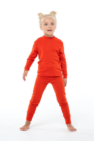 Janus Prince or Princess Wool комплект термобелья детский апельсиновый