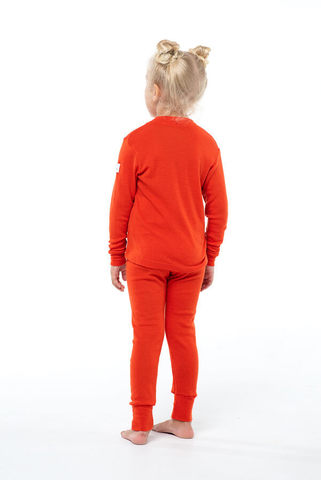 Janus Prince or Princess Wool комплект термобелья детский апельсиновый