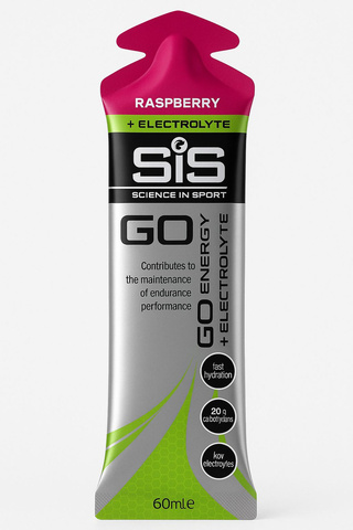Углеводный гель с электролитами SIS Go Isotonic Gel + Electrolyte 60 мл малина