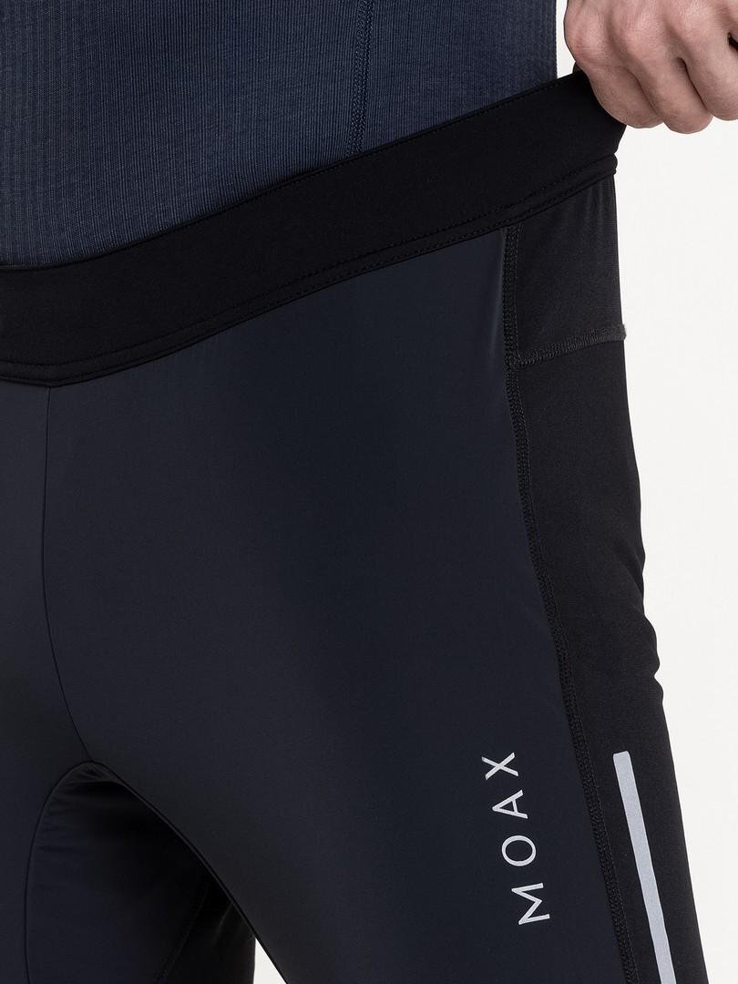 Мужские ветрозащитные тайтсы Moax Force Wind черные - 5