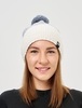 Лыжная шапка c шерстью Nordski Frosty grey-white - 2