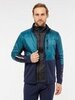 Мужской тренировочный лыжный костюм Moax Tauri Pro Hybrid Softshell зелено-синий - 3