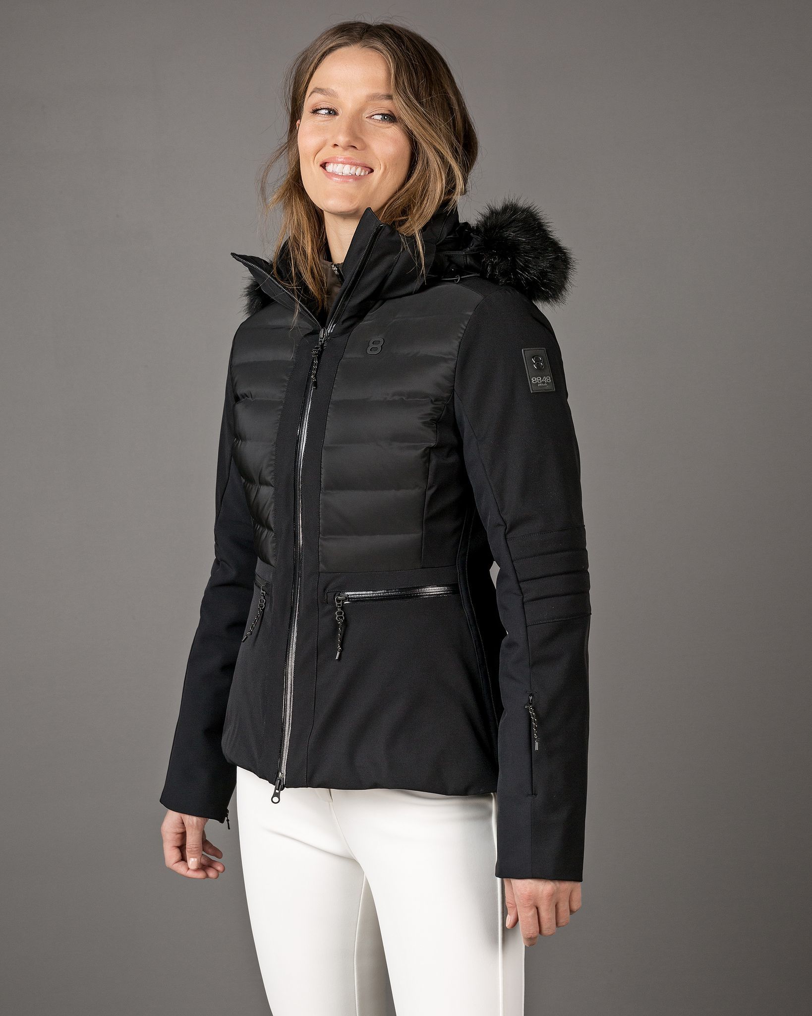8848 Altitude Cristal Poppy горнолыжный костюм женский black - 2