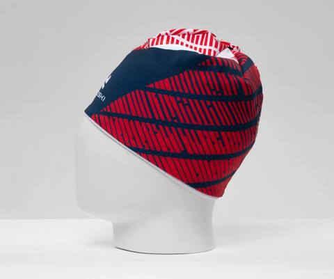 Гоночная шапка подростковая Nordski Jr Heat blue-red