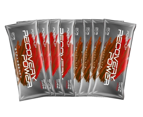 Набор протеиновых батончиков PowerUp Recovery Power земляника-шоколад