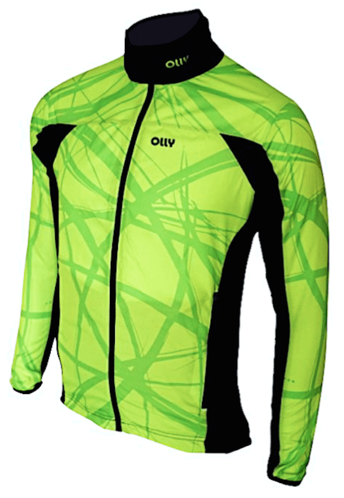 Olly Bright костюм для бега унисекс lime - 2
