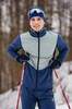 Мужская куртка для лыж и бега зимой Nordski Hybrid Pro blue-ice mint - 1