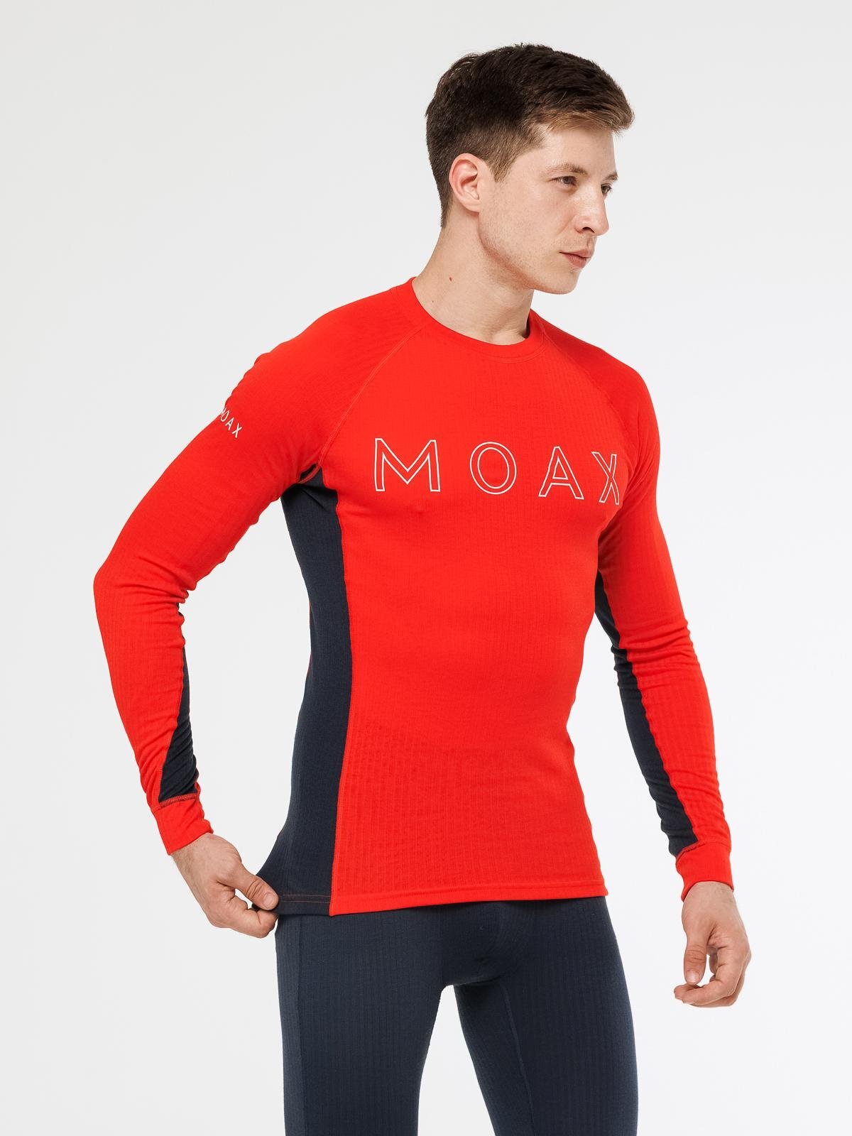 Мужской комплект термобелья Moax Race красно-синий - 4
